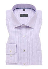 Eterna Pink And Blue Check Shirt Pink