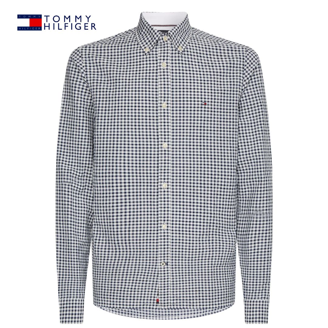 Tommy Hilfiger Navy Gingham Check Shirt Navy