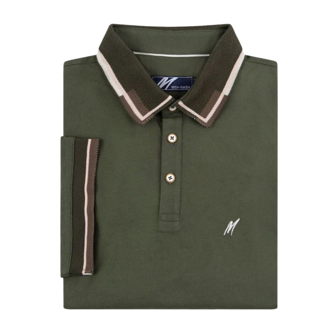 Mish Mash X-Long Carlo Green Polo Shirt Green