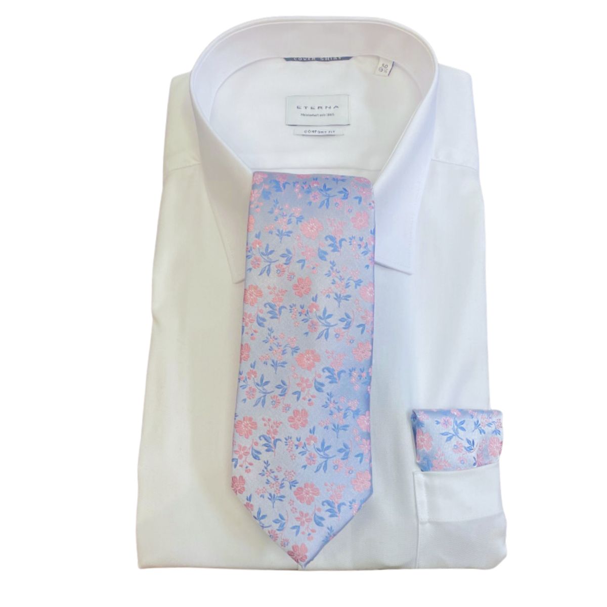 Hunter & Oak Lilac & Pink Floral Tie Pink