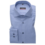 Eterna Blue & Navy Print Shirt Blue