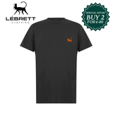 Lebrett Crew Neck Black Logo T-Shirt Black