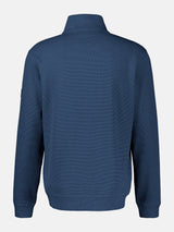 Lerros Quarter Zip Storm Blue Sweatshirt Blue