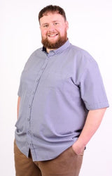 Mc Ivor Eunan Navy & White Check Shirt Navy