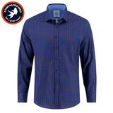 A Fish Named Fred Navy Wagon Print Shirt Navy