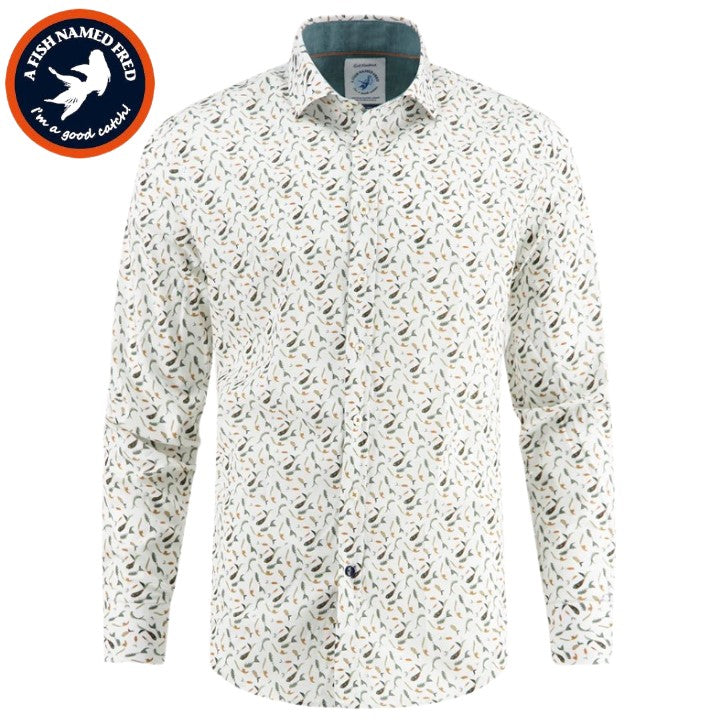 A Fish Named Fred Fred School Run Shirt White