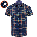 A Fish Named Fred Tron Line S/S Shirt Navy