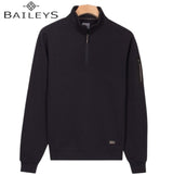 Baileys 1/4 Zip Pique Navy Sweatshirt Navy