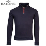 Baileys 1/4 Zip Contrast Zip Navy Sweat Navy