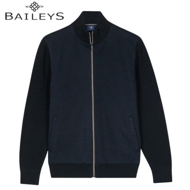 Baileys Heavyweight Full Zip Navy Sweat Navy
