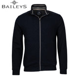Baileys Structured Full Zip Navy Sweater Navy