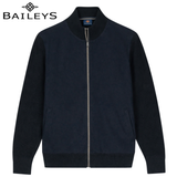 Baileys Heavyweight Full Zip Navy Sweat Navy