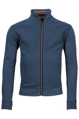 Baileys Jaquard Interlock Blue Cardigan Blue