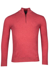 Baileys Quarter Zip Pink Knit Sweater Pink