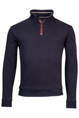 Baileys 1/4 Zip Contrast Zip Navy Sweat Navy