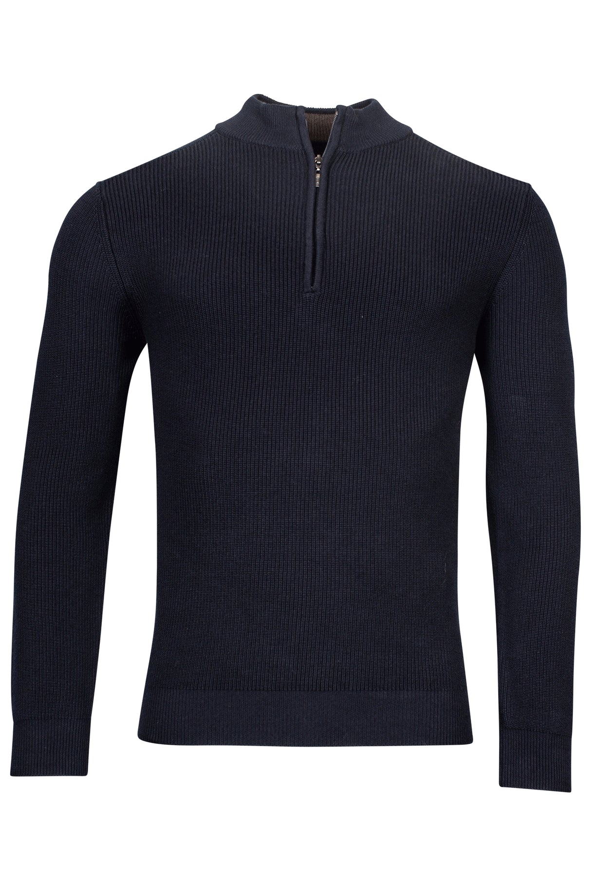 Baileys Half Zip Navy Knit Cardigan Navy