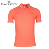 Baileys Tipped Collar Coral Polo Shirt Pink