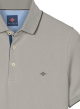 Baileys Classic Tipped Collar Grey Polo Grey