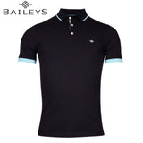 Baileys Blue Tipped Collar Classic Polo Navy