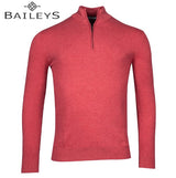 Baileys Quarter Zip Pink Knit Sweater Pink