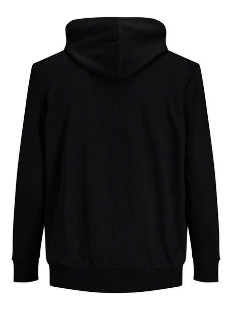 Jack & Jones Full Zip Black Sweat Hoody Black