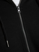 Jack & Jones Full Zip Black Sweat Hoody Black