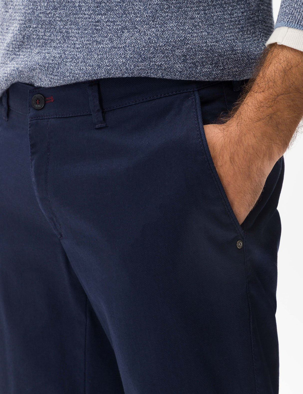 Brax X-Tall Fabio Hi Flex Navy Chinos Navy