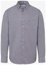 Brax X-Tall Grey Dries Shirt Grey