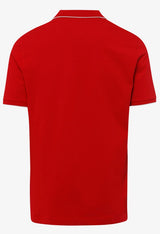 Brax Pete Red Tipped Collar Polo Red