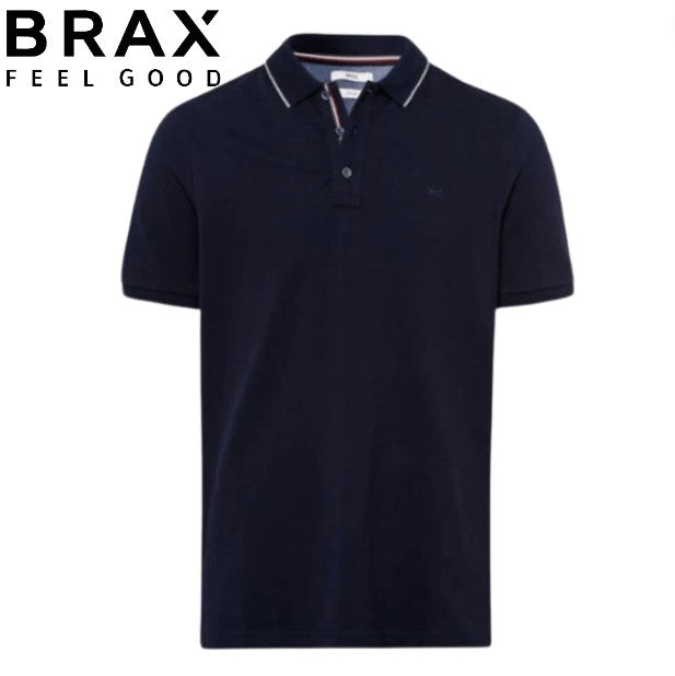 Brax Navy Tipped Planet Polo Navy