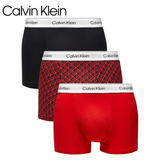 Calvin Klein 3-Pack Icon Red Mix Trunks Red