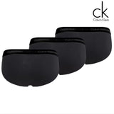 Calvin Klein 3-Pack Black/Black Briefs Black