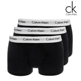 Calvin Klein 3-Pack Black & White Trunks Black