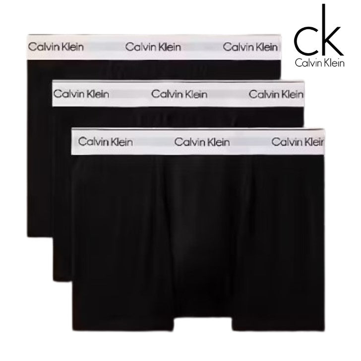 Calvin Klein 3-Pack Black Classic Trunks Black