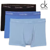Calvin Klein 3-Pack Blue Classic Trunks Blue
