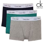 Calvin Klein 3-Pack Glacier Blue Trunks Blue