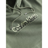 Calvin Klein Double Flock Green Hoodie Green