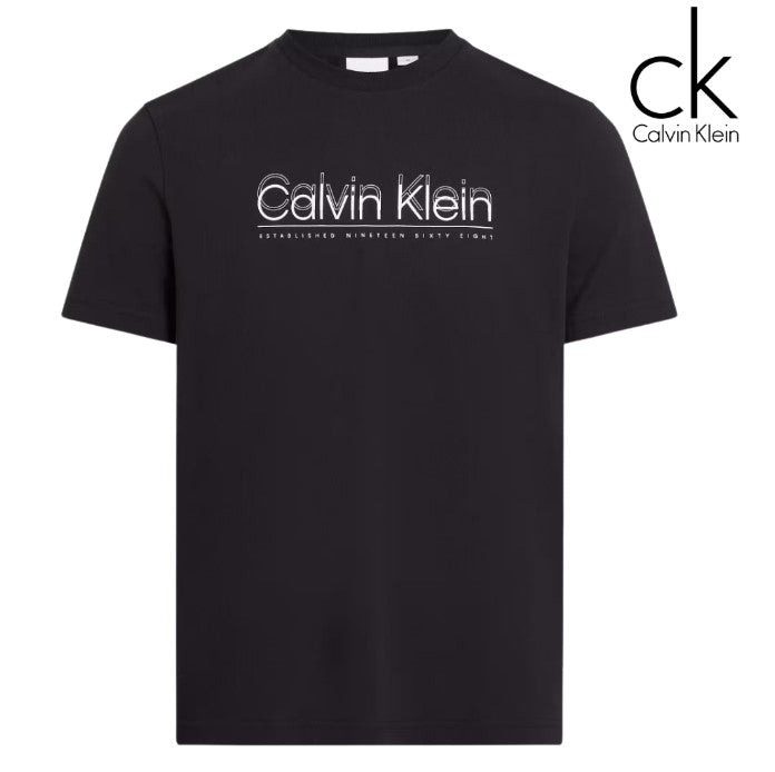 Calvin Klein Double Logo Black T-Shirt Black