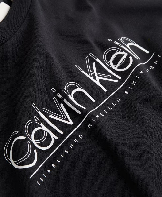Calvin Klein Double Logo Black T-Shirt Black