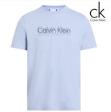 Calvin Klein Double Logo Sky T-Shirt Blue