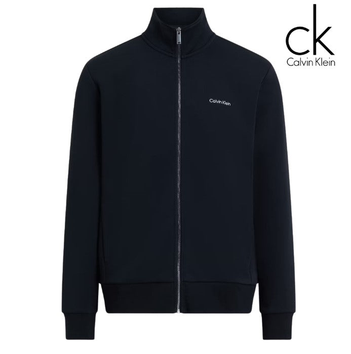 Calvin Klein Micro Logo Full Zip Sweater Black