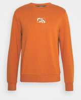 Calvin Klein Graphic Box Brown Sweater Brown
