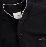 Calvin Klein Pique Stand Collar Polo Black
