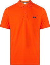 Calvin Klein Stretch Pique Orange Polo Orange