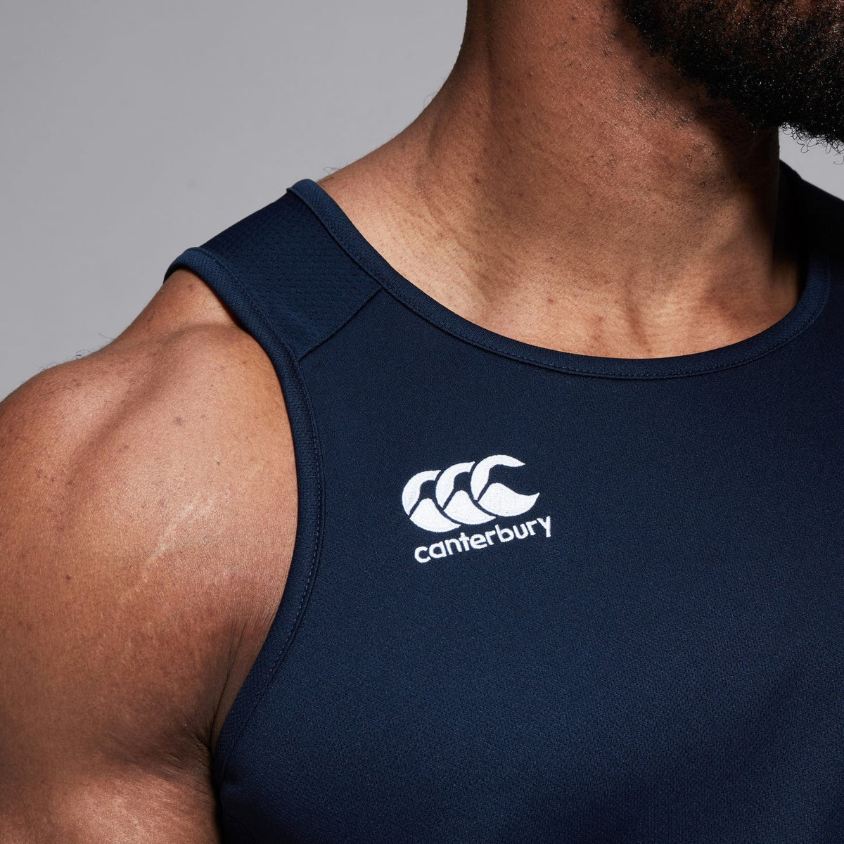 Canterbury Club Dry Navy Singlet Navy