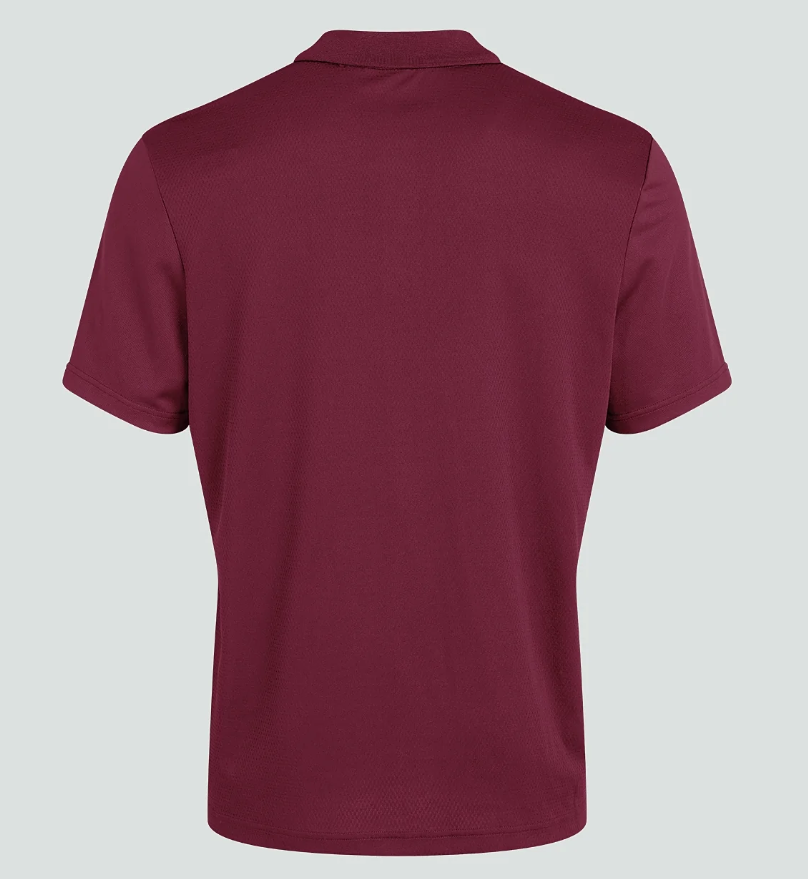 Canterbury Club Dry Maroon Polo Shirt Wine
