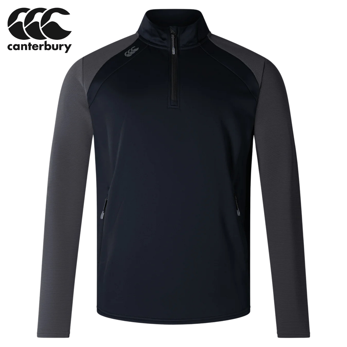 Canterbury Elite 1/4 Zip Black Sweater Black