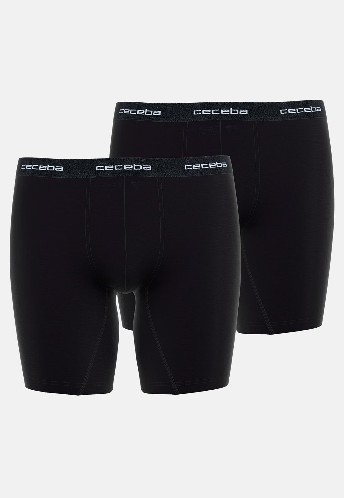 Ceceba 2Pk Stretch Long Leg Black Trunk Black