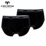 Ceceba 2-Pack Black Stretch Briefs Black