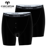 Ceceba Black 2 Pack Long Boxer Brief Black
